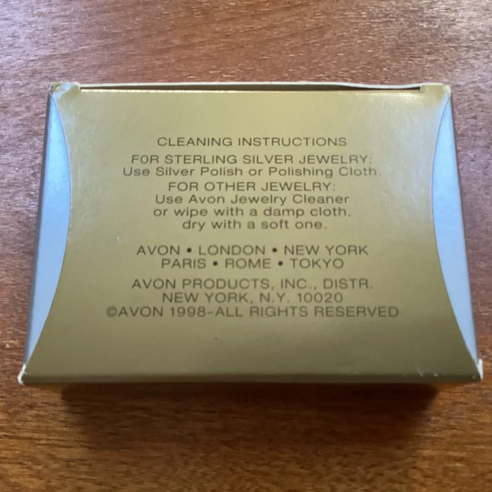 Vintage Avon Light House Gold/Silver Pewter Brooch Pin New In Box